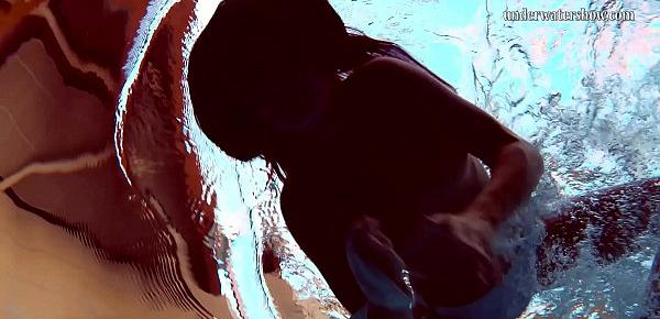  Super hot Hungarian teen underwater Nata Silva